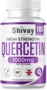 Pure Quercetin (Sophora Japonica) Supplement |1000mg Per Serving | 180 Vegan Capsules - 3 Month Supply | Natural Antioxidant | Made in The UK by Shivay Herbals - Image 2