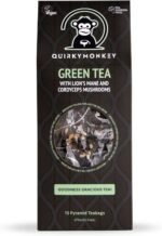 Quirky Monkey - Green Tea with Lion’s Mane & Cordyceps Mushroom, Goodness Gracious Tea! - Fragrant & Refreshing Green Tea - Brain & Focus Support - Vegan & Gluten Free - 15 x Teabags - Image 2