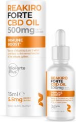 Reakiro Forte CBD Oil Immune Boost 500mg, 15ml I 5.5mg Cannabidiol CBD Oil per Serving I Source of Vitamin D3 I Enhanced BioAvailability I Stress & Anxiety Relief I Optimal Well-Being Support - Image 2