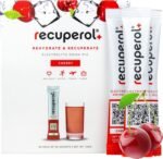Recuperol Rehydration & Recovery Electrolytes Powder Supplement for Dehydration, 20 Sachets, Replace Mineral Salts & Fluids, Zinc, Vitamin C, B12, D3, Potassium, Natural Cherry Flavour - Image 2