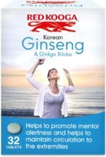 Red Kooga Ginseng Multivitamins and Minerals, with Vitamins B2, B6 and 12 and Niacin, Zinc and Iron, Pack of 32 Tablets - Image 2