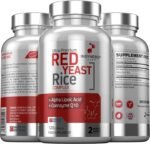 Red Yeast Rice with CoQ10 & Alpha Liopic Acid (3 Cholesterol Lowering Ingredients) Supplement Coenzyme Q10 Red Yeast Cholesterol Lowering Supplements 120 Vegan Capsules - Image 2