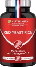 Red Yeast Rice – Enriched with Coenzyme Q10 – Gluten-Free – 90 Vegan Capsules – 3 Month Supply – French Expertise – Nutrimea - Image 2