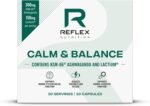 Reflex Nutrition Calm and Balance - Ashwagandha KSM 66, Folate, Lactium and Zinc Blend - Stress and Anxiety Relief for Adults, Cortisol Reducing Supplement, Support Mood, Emotional State (30 Capsules) - Image 2