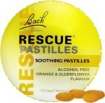 Rescue Remedy Pastilles | Orange & Elderflower Flavoured | Daily Support for Stressful Moments | Bach Original Flower Essences | Chewable Pastilles | 50g Travel Tin - Image 2