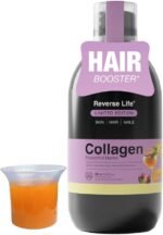 Reverse Life - Limited Edition Passionfruit Martini Hair Booster - 5,000mg Hydrolysed Collagen with Biotin, Zinc, Vitamin C and B12-30-Day Dose - Collagen Supplements - 450ml - Image 2