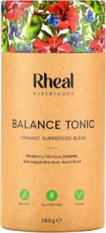 Rheal Balance Tonic, 150g (30 Servings), Organic Women’s Health & Cycle Support Powder with 500mg KSM-66® Ashwagandha, Adaptogenic Superfood Blend for Stress Relief & Hormonal Balance - Image 2