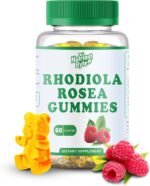Rhodiola Rosea Gummies 1500mg – Vegan Sugar-Free Adrenal Support Supplement for Stress, Energy, Mood & Focus – Cortisol Balance Adaptogen – Non-GMO Herbal Chews – 60 Count - Image 2