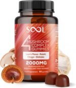 SOOL 4 Mushroom Complex Gummies 2000mg, 60pcs, Natural Flavour: Chaga, Reishi, Shiitake, Lions Mane Supplement | Nootropics Gummies High Strength | Memory & Focus, Energy, Immunity Booster Supplement - Image 2