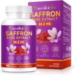 Saffron Supplements 90 Capsules, 100% Pure Saffron Extract Capsules, Premium Saffron for Mood, Focus, Vision & Energy - Image 2