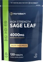 Sage Tablets for During Menopause 4000mg | High Strength Supplement | 120 Vegan Tablets | by Horbaach - Image 2