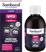 Sambucol Natural Black Elderberry Kids Liquid | Vitamin C | Immune Support Supplement | 230ml - Image 2
