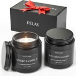Scented Candles for Men, Soy Candle Gift Set, Soy Candle Gifts for Men & Women, 2 Pack Aromatherapy Candle Gift Set for Relaxing, Stress Relief & Home Decor - Image 2