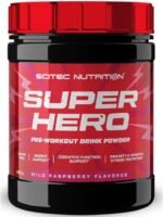 Scitec Nutrition Superhero – Sugar-Free Pre-Workout – with Amino Acids – Plant Extracts – Vitamins – for Energy, Focus and Immune Support, 285 g, Wild Raspberry - Image 2