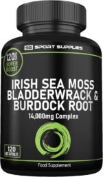 Sea Moss Complex 14,000mg Extract Including Bladderwrack & Burdock Root - 120 High Strength Capsules Providing 120 Day Supply - North Atlantic Irish Sea Moss Supplement - Vegan & UK Made - Image 2