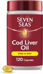 Seven Seas Cod Liver Oil One-A-Day Omega-3 Fish Oil and Vitamin D, 120 Capsules, 4 Months Supply - Image 2