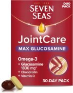 Seven Seas JointCare MAX GLUCOSAMINE With Omega-3, Glucosamine, Chondroitin, Vitamins C and D, Manganese and Zinc, Food Supplements, 30-Day Pack - Image 2