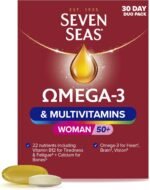 Seven Seas Omega-3 and Multivitamins Woman 50plus, with Vitamin B12 and Calcium, 30-Day Duo Pack, 30 Omega-3 Capsules and 30 Multivitamin Tablets - Image 2