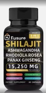 Shilajit Ashwagandha, Rhodiola Rosea, Panax Ginseng Supplement Capsules for Energy and Health - Image 2