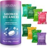 Shower Steamers Aromatherapy for Women and Men 8 Pack, 8 Scents Shower Bombs with Natural Essential Oils for Home Spa Self Care, Stress Relief and Relaxation, Nasal Relief, Birthday Gifts - Image 2