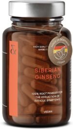 Siberian Ginseng Extract - 900mg Eleutherococcus Root Powder - Reduction of Tiredness & Fatigue - 60 Ginseng Capsules - Vegan - Made in Germany - Image 2