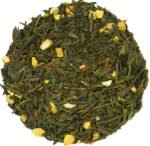 Simpli-Special Sencha Red Ginseng Green Loose-Leaf Tea | 100% Natural Loose-Leaf Tea | 100g in Resealable Pouch | No Artificial Flavours | Tangy Tropical Blend with Safflowers & Passion Fruit - Image 2