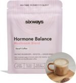 Sixways Hormone Balance, Mushroom Coffee, Decaf Coffee Flavour, Functional Mushroom Powder, Myo-Inositol PCOS Supplement, 30 Servings (150g), Myo-Inositol, PMS Support, Vegan, 200ug Chromium - Image 2