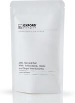 Skin Hair Nails Supplement | Tablets Including Vitamin A, C, E, Selenium, Biotin & Grape Seed | Oxford Vitality (120 Tablet Pack) - Image 2