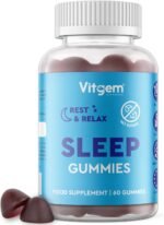 Sleep 60 Gummies - Natural Sleep Aid for Adults with Ashwagandha & Magnesium – Sugar Free Blueberry Flavored Vegan Gummies for Relaxation, Restful Sleep and Sound Asleep - Image 2