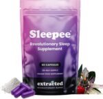 Sleepee Natural Night Supplement - 30-Day Supply - with Montmorency Cherry, Lemon Balm Extract and Magnesium, Encourages Relaxation and a Peaceful Night, Vegan, 60 Capsules - Image 2