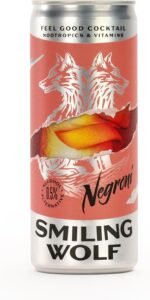 Smiling Wolf Feel Good Alcohol Alternative Ready to Drink Negroni 8x250ml | Alcohol Free Cocktail | Mood Enhancing Natural Nootropics & Vitamins - Image 2