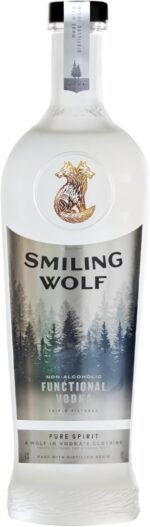 Smiling Wolf Vodka - Functional Mood Enhancing Spirit with Natural Nootropics & B Vitamins - Premium Non Alcoholic - 700ml Bottle - Image 2