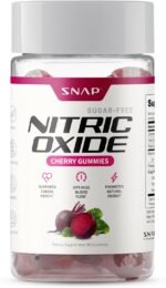 Snap Supplements Beet Root Gummies, Nitric Oxide Supplement with Organic Beets, Vitamins, Pomegranate and Antioxidants for Energy, Heart Health & Circulation Support, 60 Sugar Free Gummies, Cherry - Image 2