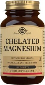 Solgar Chelated Magnesium - Supports Muscle and Nervous System - Mind Balance - Energy Release and Reduces Tiredness - Brown, 100 Tablets - Image 2