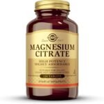 Solgar Magnesium Citrate Tablets, Supports the Nervous System, Energy Release, Reduces Tiredness and Fatigue, Vegan, Brown, 120 Count - Image 2