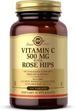 Solgar Vitamin C 500 mg with Rose Hips Tablets - Pack of 100 - Healthy Immune System and Energy Levels - Antioxidant - Supports Collagen Formation - Vegan, Gluten Free and Kosher - Image 2
