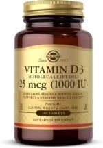 Solgar Vitamin D3 (Cholecalciferol) 1000 IU (25 µg) Tablets - Food Supplement, Pack of 180 Capsules - For Healthy Bones, Teeth and Muscle Function - Supports Immunity - Gluten Free - Image 2