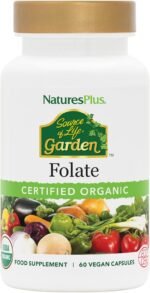 Source of Life Garden Organic Folate Capsules - 400 mcg Methylfolate and Other Plant Based Folates Extracted from Lemon Peel - Vegan, Gluten Free - 60 Capsules - Image 2