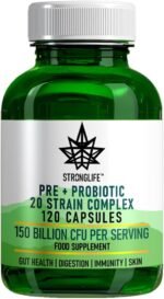 Stronglife Probiotic Complex with Prebiotic - 150 Billion CFU 20 Strains - with Lacto Bifido Entero & Strepto Probiotics for Gut Health - 120 Capsules Lactobacillus Acidophilus, Bifidum & More - Image 2