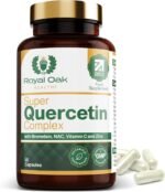 Super 500mg Quercetin Complex with Bromelain, NAC, Vitamin C & Zinc. High Strength Quercetin Supplement with 250mg N-Acetyl-L-Cysteine. UK Made 60 Capsules - Image 2