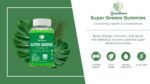 Super Greens Gummies – Daily Greens Supplement with Spirulina, Chlorella, Wheatgrass & Probiotics – Natural Energy, Immune & Digestive Support – Vegan, Non-GMO, 60 Gummies - Image 2