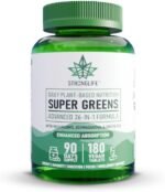 Super Greens Powder Supplement Capsules – 180 – Blend of 26 Ingredients – 3 Month Supply – Superfoods Daily Source of Nutritious Greens – with Matcha & Chlorella - Image 2