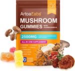 Super Mushroom Gummies with Ashwagandha, Lion's Mane, Reishi, Cordyceps & Chaga - All in One 2500mg Functional Mushrooms Enhance Immunity & Energy, Boost Vitality Overall Health 80 Gummies - Image 2