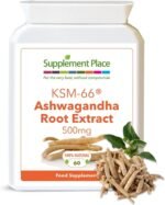 SupplementPlace Ashwagandha KSM-66 Root Extract Capsules | High Strength 500mg Full Spectrum Adaptogen Supplement Tablets for Stress, Energy & Sleep Support | 60x Vegan Capsules For Men & Women - Image 2