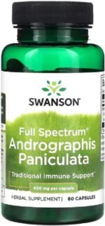 Swanson - Full Spectrum Andrographis Paniculata | Herbal Support for Immune and Respiratory Health | 400mg Capsules - 60 Count - Image 2