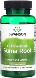 Swanson - Full Spectrum Suma Root, 400mg | Energy and Adaptogen Support - 60 Capsules - Image 2