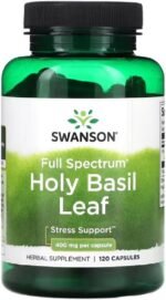 Swanson - Holy Basil Leaf, 400mg | Stress Relief and Immune Support - 120 Capsules - Image 2