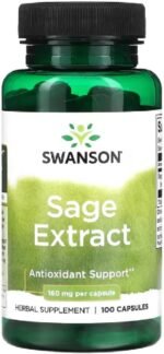 Swanson - Sage Extract, 160mg | Memory and Cognitive Support - 100 Capsules - Image 2