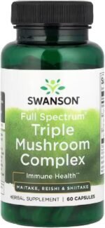 Swanson - Triple Mushroom Complex | Immune and Antioxidant Support - 60 Capsules - Image 2