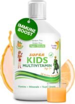Swedish Nutra - Super Kids Multivitamin Liquid Food Supplement - 500 ml, 33 Day Supply | Vitamins, Minerals & Super Greens to Boost Growth, Energy & Immunity | Natural Orange Flavour | Age 3+ - Image 2